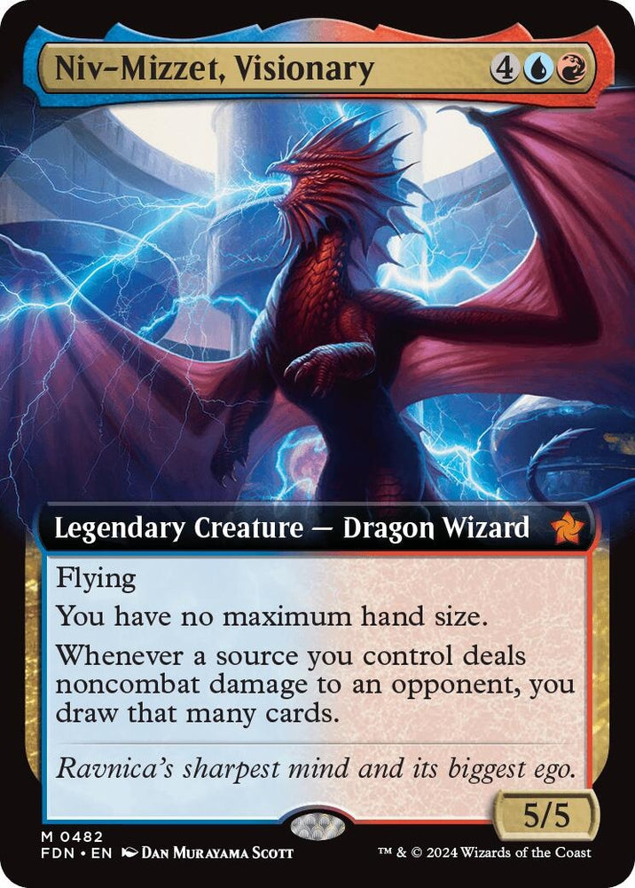 Image for Niv-Mizzet, Visionary (Extended Art) (482) [Foundations]