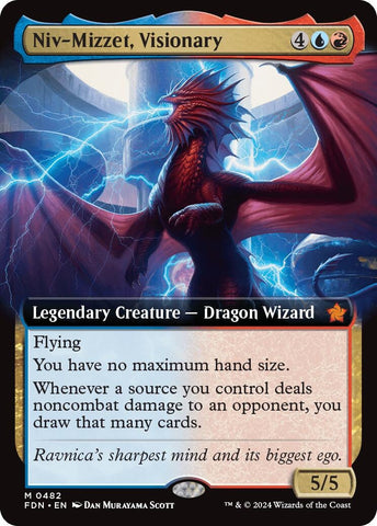 Image for Niv-Mizzet, Visionary (Extended Art) (482) [Foundations]