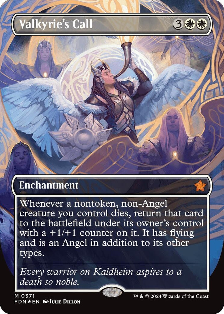 Image for Valkyrie's Call (Borderless) (Mana Foil) (371) [Foundations]