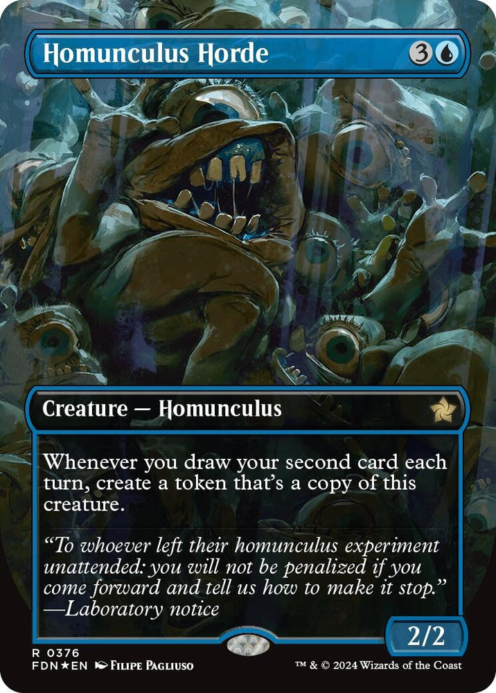 Image for Homunculus Horde (Borderless) (Mana Foil) (376) [Foundations]