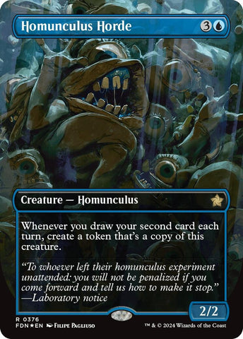 Image for Homunculus Horde (Borderless) (Mana Foil) (376) [Foundations]