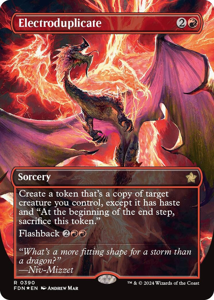Image for Electroduplicate (Borderless) (Mana Foil) (390) [Foundations]