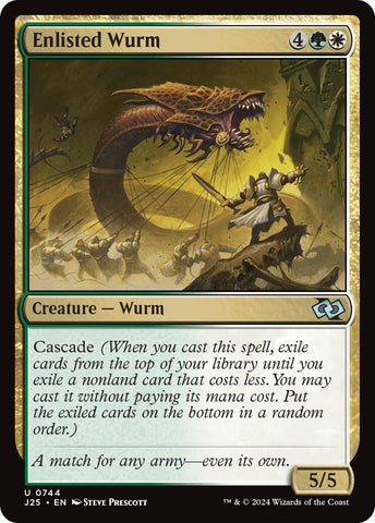 Image for Enlisted Wurm (744) [Foundations Jumpstart]