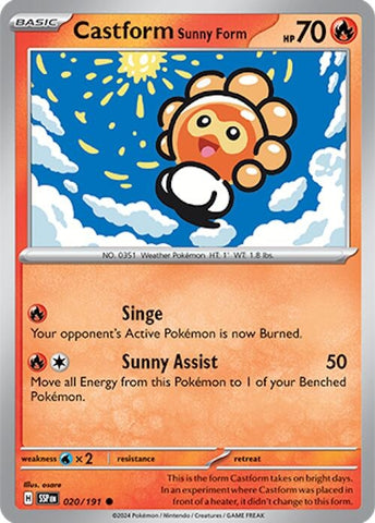 Image for Castform Sunny Form - 020/191 (020/191) (SV08)