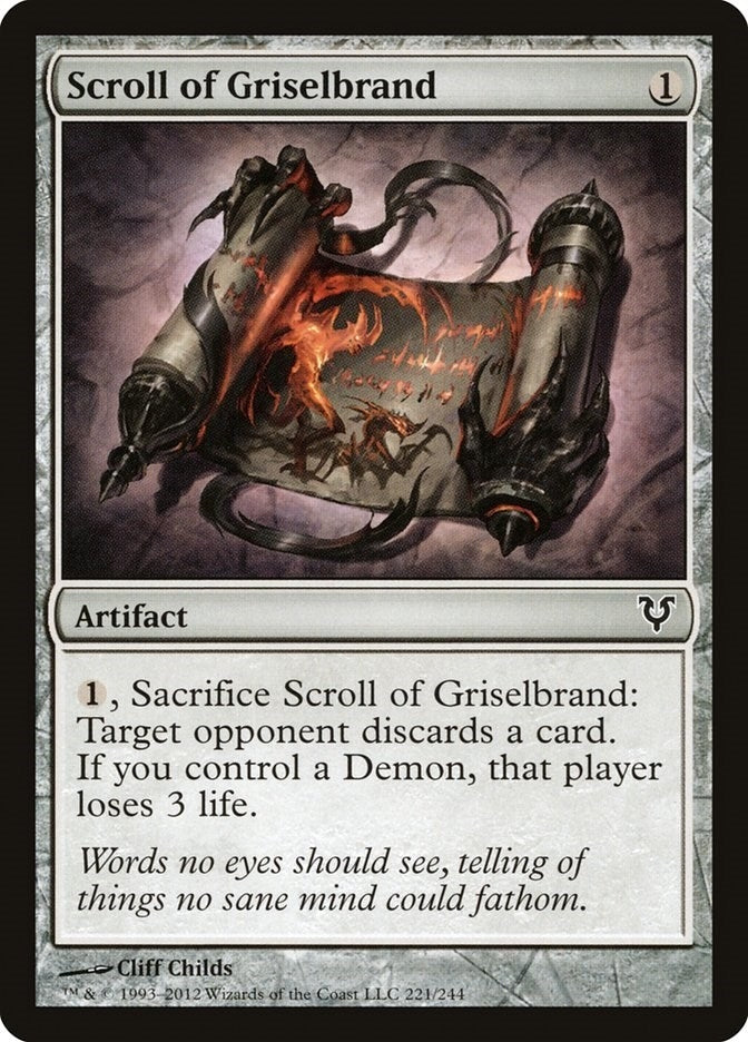 Image for Scroll of Griselbrand (221) [Avacyn Restored]