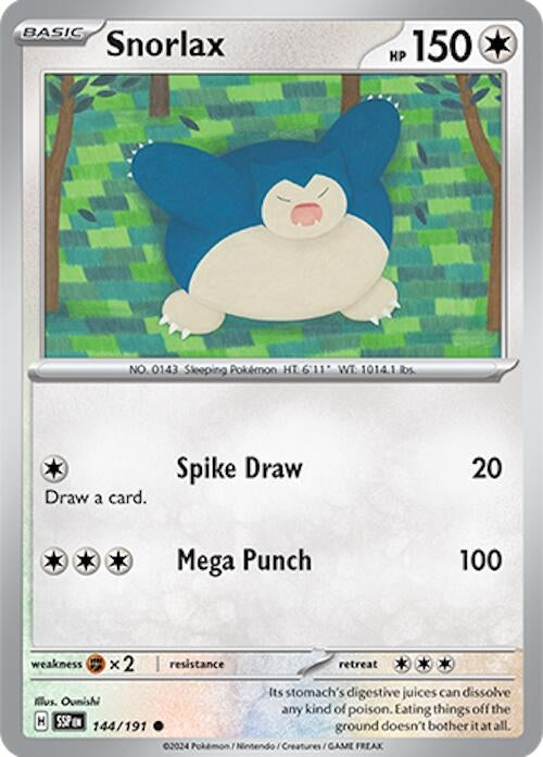 Image for Snorlax (144/191) (SV08)