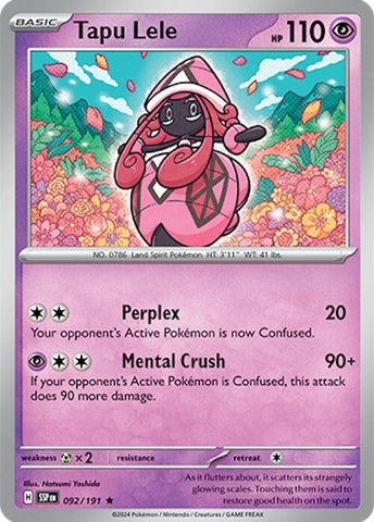 Image for Tapu Lele (092/191) (SV08)