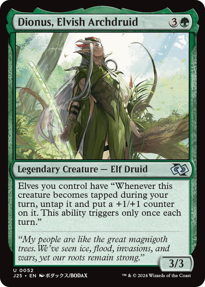Image for Dionus, Elvish Archdruid (Anime) (52) [Foundations Jumpstart]