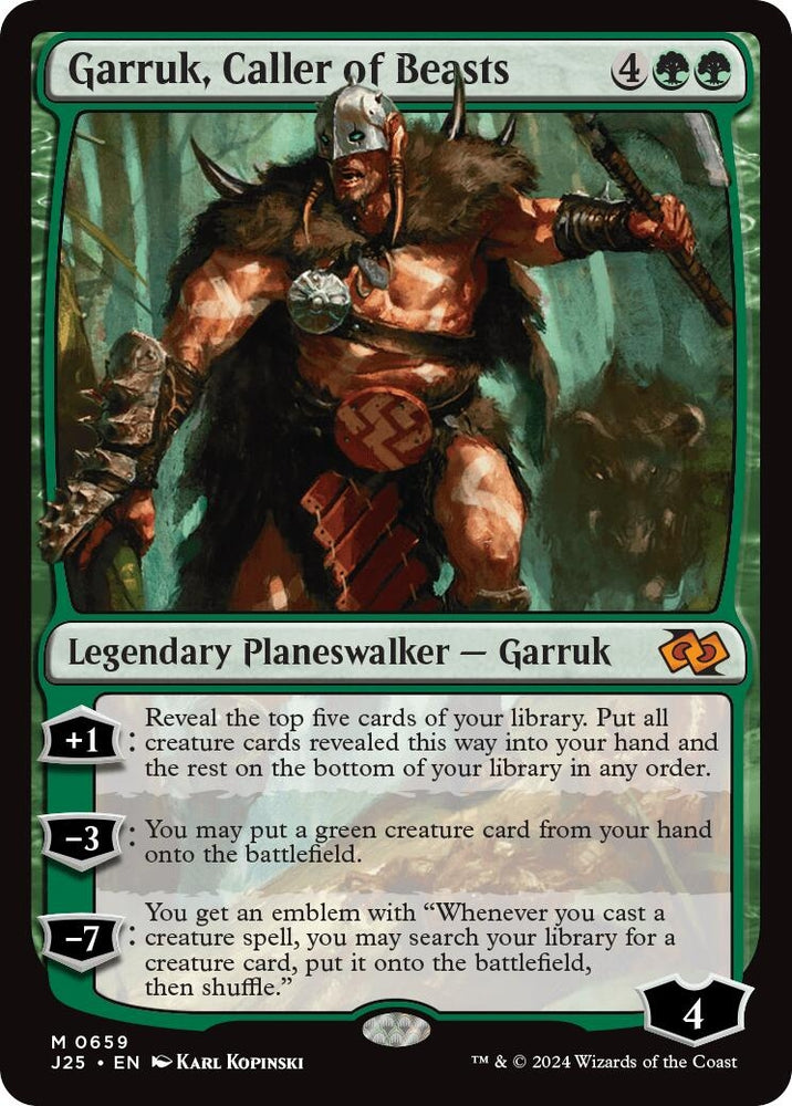 Image for Garruk, Caller of Beasts (659) [Foundations Jumpstart]