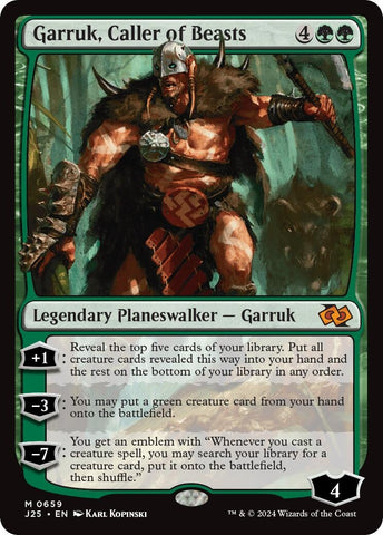 Image for Garruk, Caller of Beasts (659) [Foundations Jumpstart]