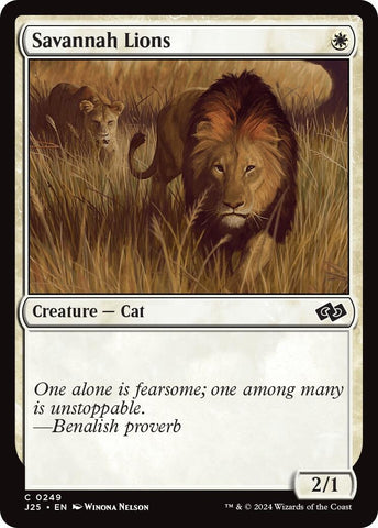 Image for Savannah Lions (249) [Foundations Jumpstart]
