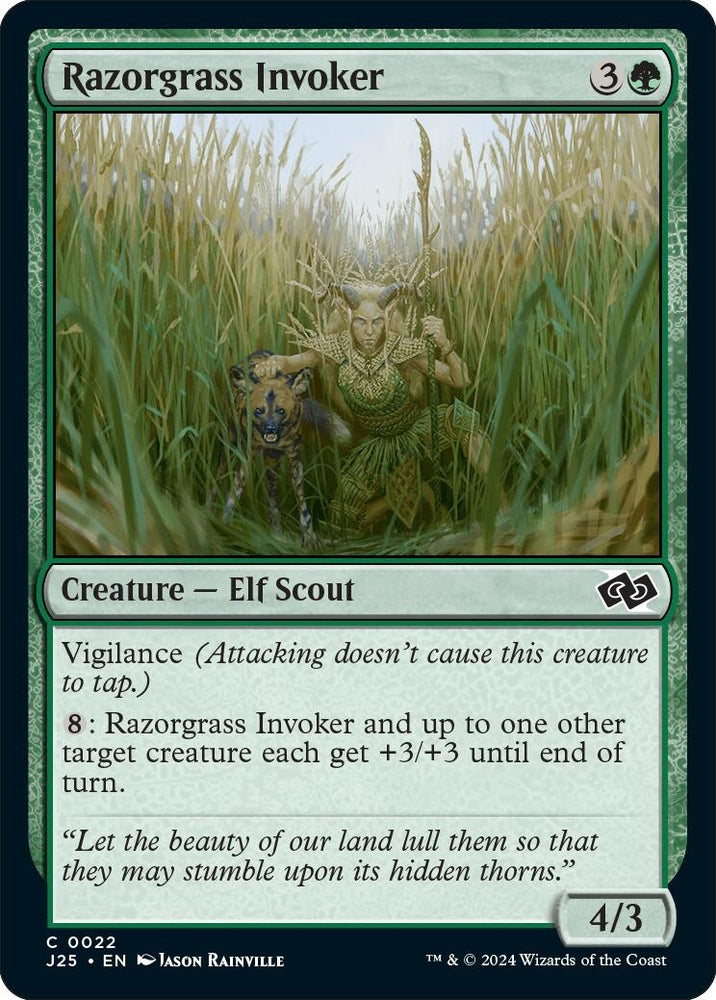 Image for Razorgrass Invoker (22) [Foundations Jumpstart]