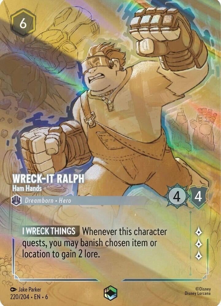 Image for Wreck-It Ralph - Ham Hands (Enchanted) (220/204) [Azurite Sea]