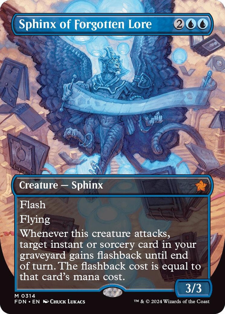 Image for Sphinx of Forgotten Lore (Borderless) (314) [Foundations]