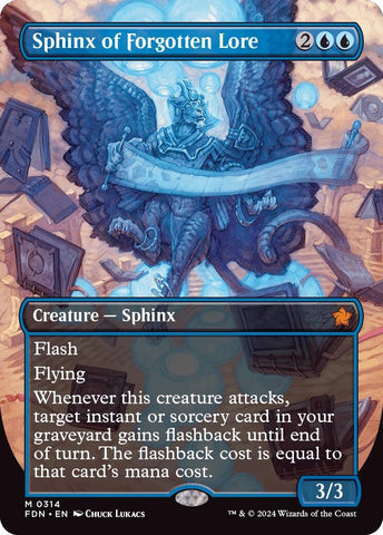 Image for Sphinx of Forgotten Lore (Borderless) (314) [Foundations]