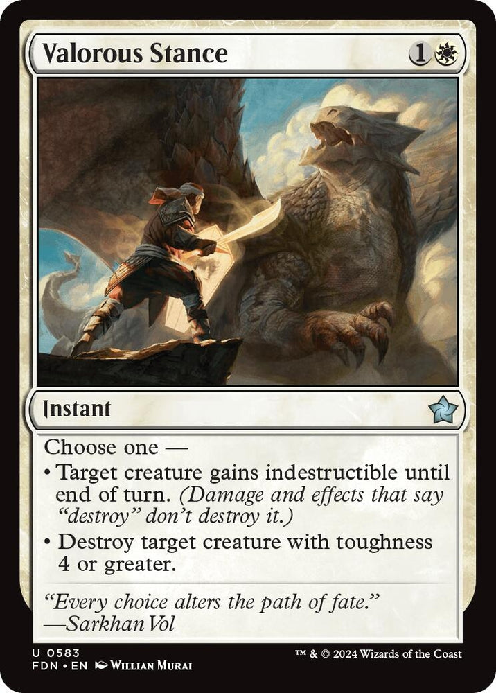 Image for Valorous Stance (583) [Foundations]