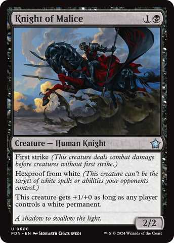 Image for Knight of Malice (608) [Foundations]