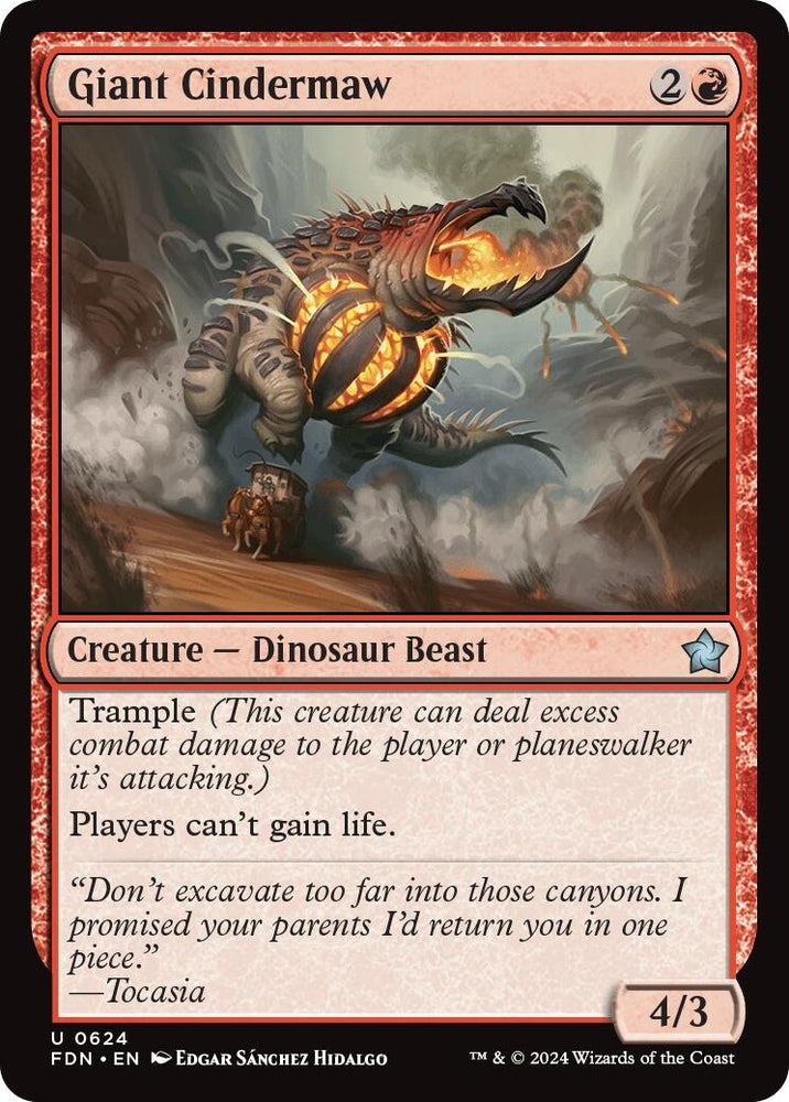 Image for Giant Cindermaw (624) [Foundations]