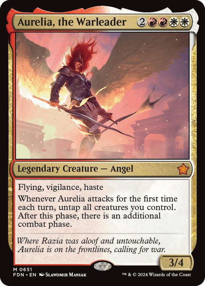 Image for Aurelia, the Warleader (651) [Foundations]
