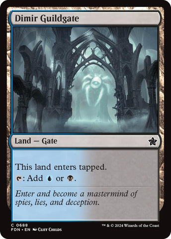Image for Dimir Guildgate (688) [Foundations]