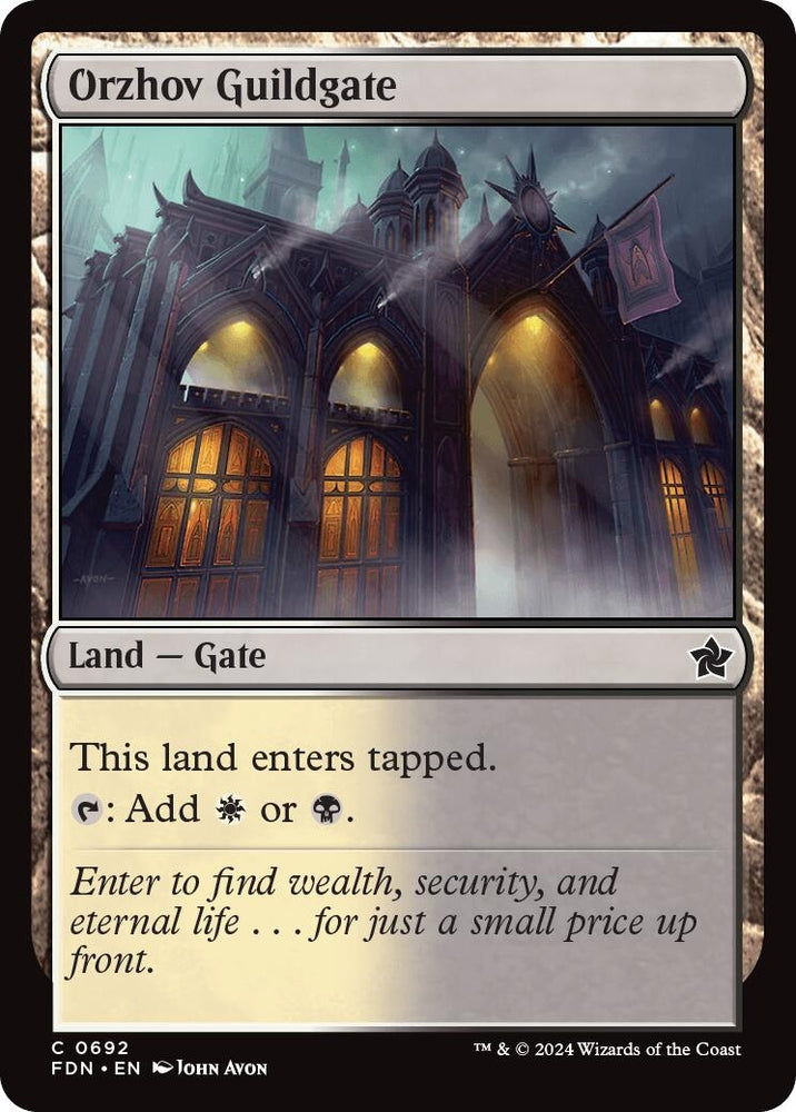 Image for Orzhov Guildgate (692) [Foundations]