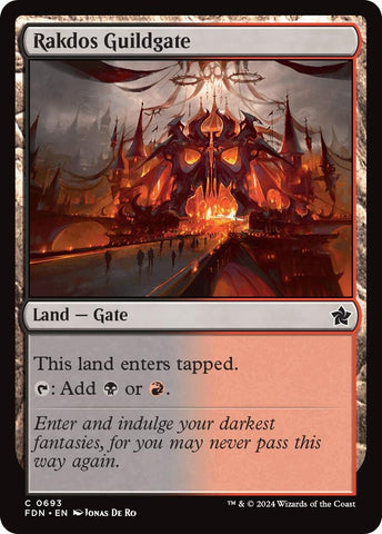 Image for Rakdos Guildgate (693) [Foundations]