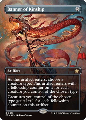 Image for Banner of Kinship (Borderless) (Mana Foil) (413) [Foundations]