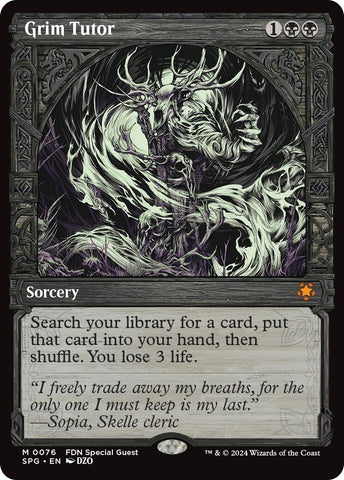 Image for Grim Tutor (Showcase) (76) [Special Guests]
