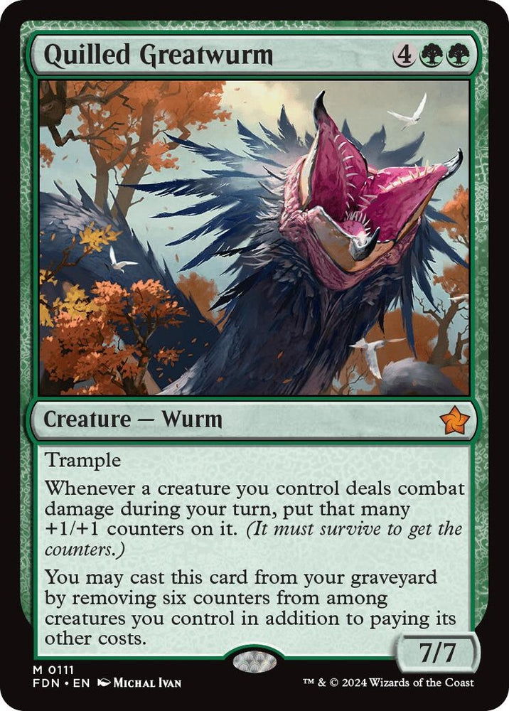 Image for Quilled Greatwurm (111) [Foundations]
