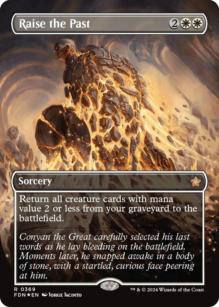 Image for Raise the Past (Borderless) (Mana Foil) (369) [Foundations]