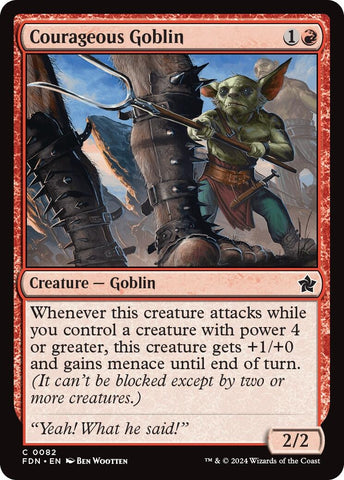 Image for Courageous Goblin (82) [Foundations]