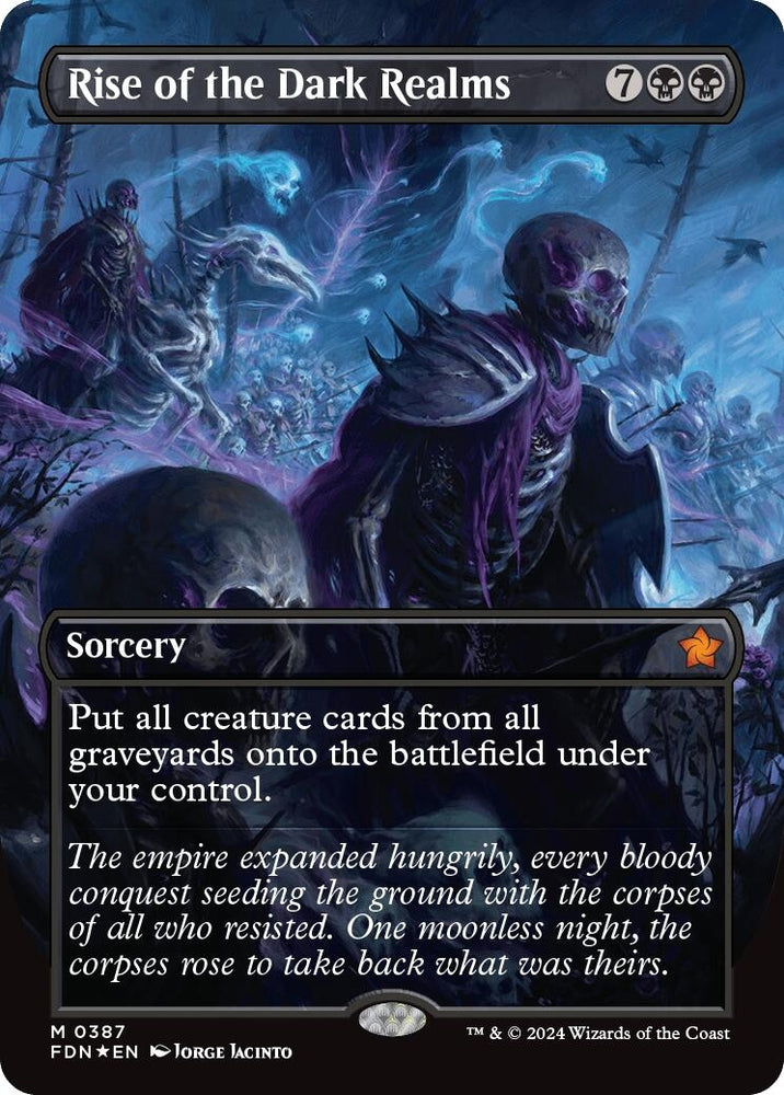 Image for Rise of the Dark Realms (Borderless) (Mana Foil) (387) [Foundations]