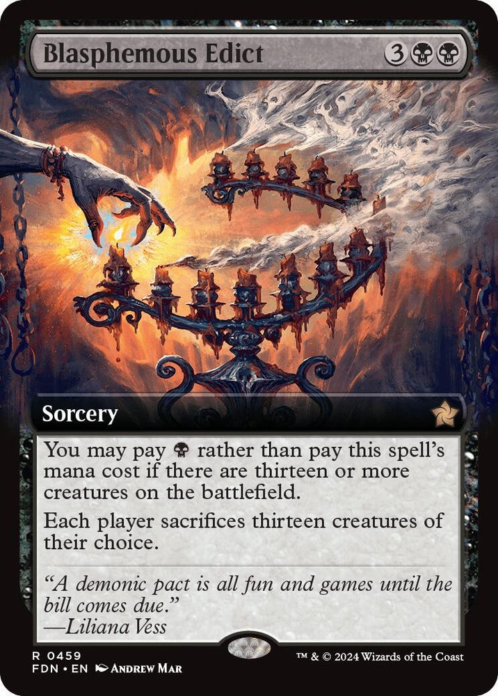 Image for Blasphemous Edict (Extended Art) (459) [Foundations]