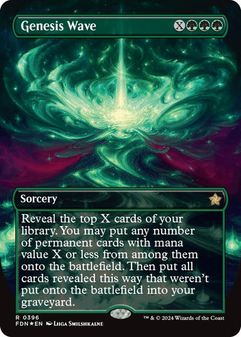 Image for Genesis Wave (Borderless) (Mana Foil) (396) [Foundations]