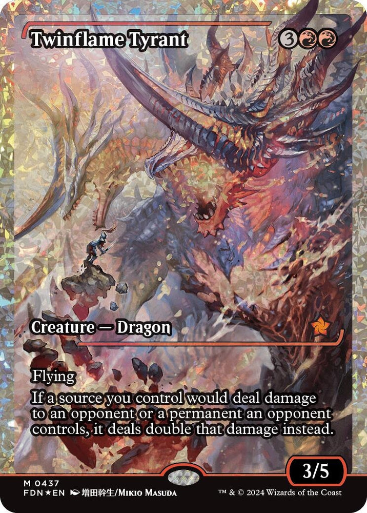 Image for Twinflame Tyrant (Showcase) (Fracture Foil) (437) [Foundations]