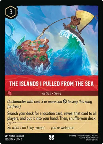 Image for The Islands I Pulled From The Sea (130/204) - Disney Lorcana