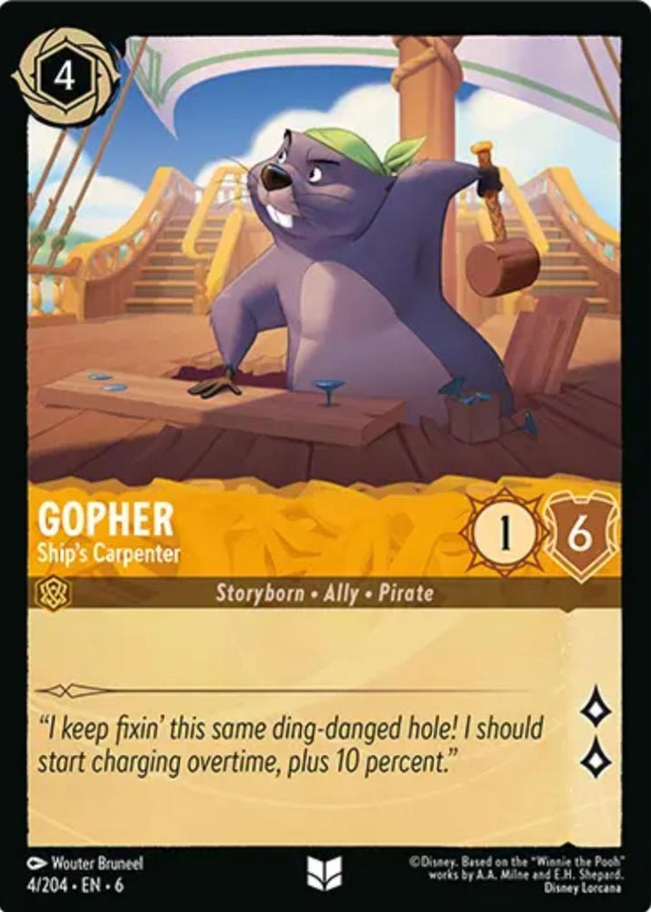 Image for Gopher - Ship's Carpenter (4/204) [Azurite Sea]