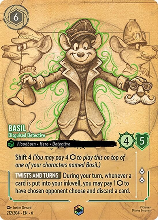 Image for Basil - Disguised Detective (Enchanted) (212/204) [Azurite Sea]