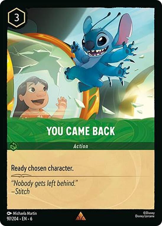 Image for You Came Back (97/204) - Disney Lorcana