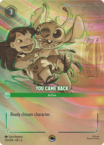 Image for You Came Back (Enchanted) (213/204) [Azurite Sea]