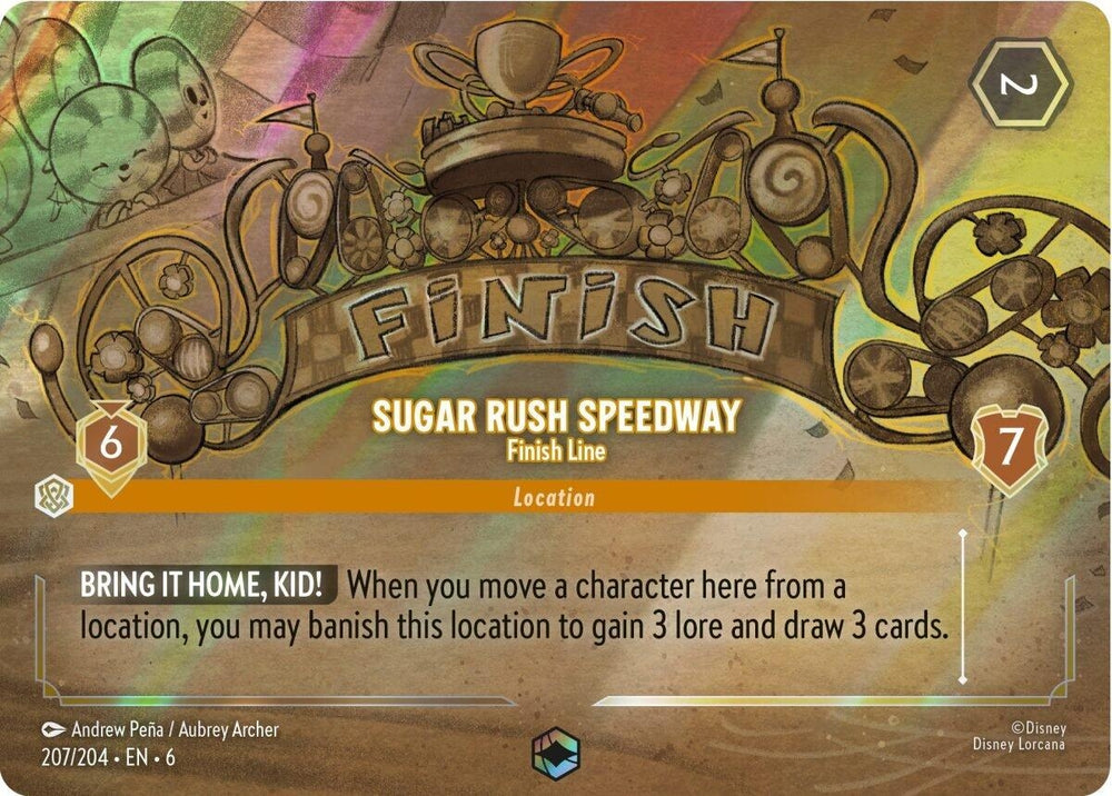 Image for Sugar Rush Speedway - Finish Line (Enchanted) (207/204) - Disney Lorcana