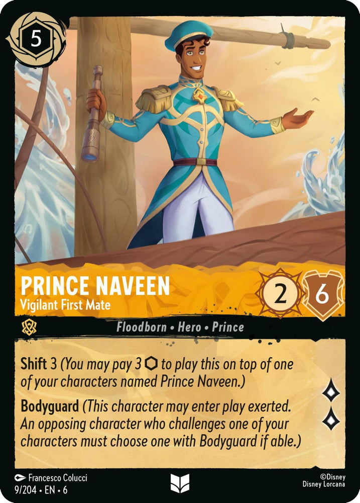 Image for Prince Naveen - Vigilant First Mate (9/204) - Disney Lorcana