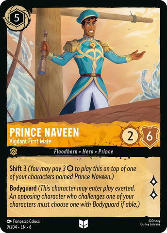 Image for Prince Naveen - Vigilant First Mate (9/204) - Disney Lorcana