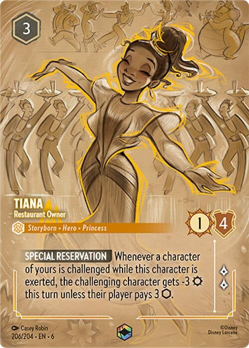Image for Tiana - Restaurant Owner (Enchanted) (206/204) - Disney Lorcana