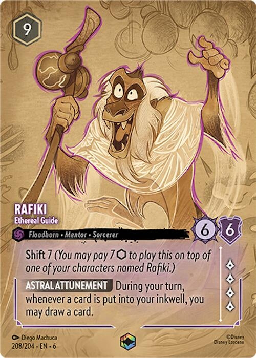 Image for Rafiki - Ethereal Guide (Enchanted) (208/204) - Disney Lorcana