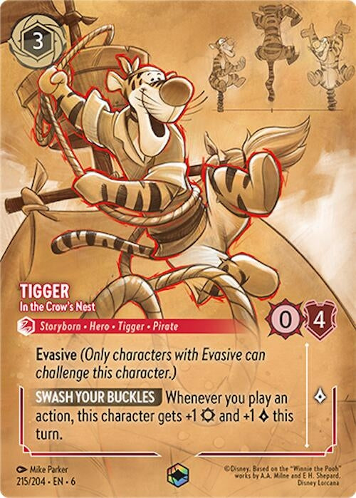 Image for Tigger - In the Crow's Nest (Enchanted) (215/204) - Disney Lorcana