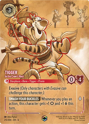 Image for Tigger - In the Crow's Nest (Enchanted) (215/204) - Disney Lorcana