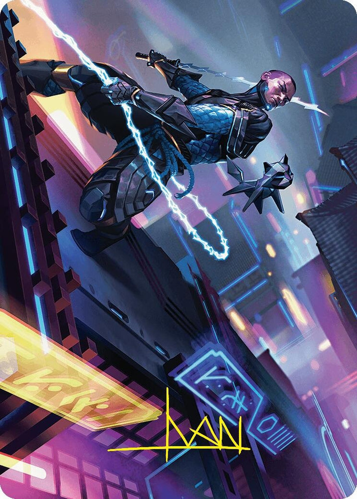 Image for Kaito, Cunning Infiltrator Art Card (51/54) (Gold-Stamped Signature) (51) [Art Series: Foundations]