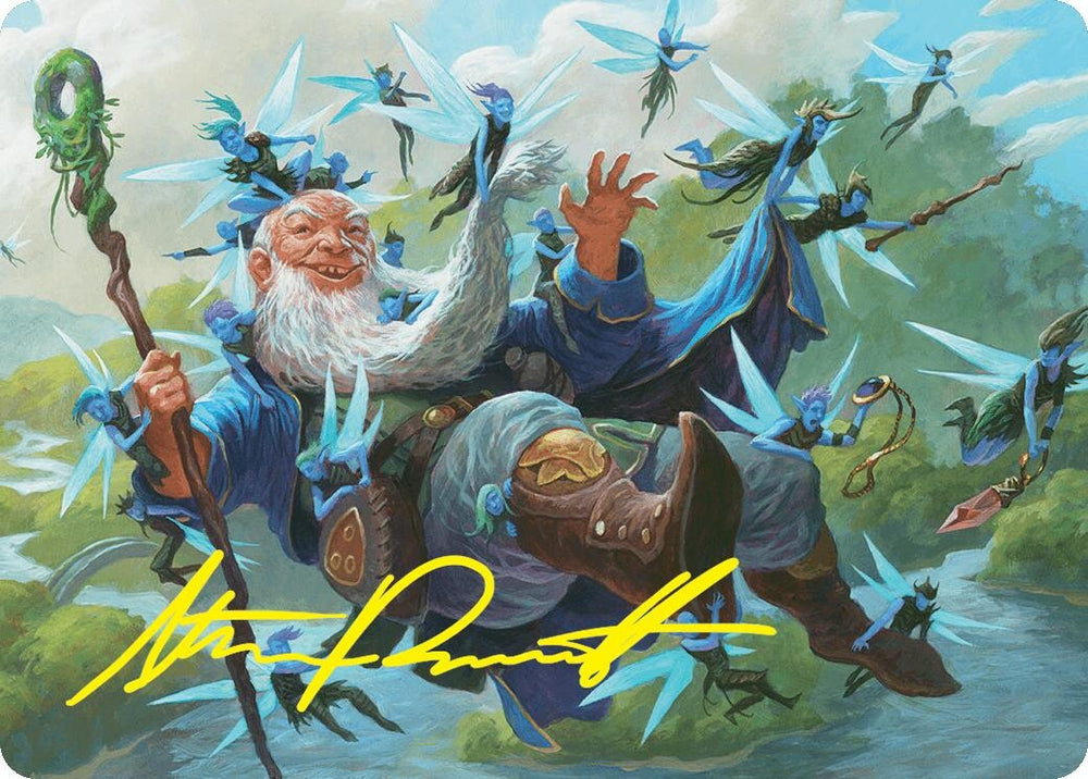 Image for Mischievous Mystic Art Card (7/54) (Gold-Stamped Signature) (7) [Art Series: Foundations]