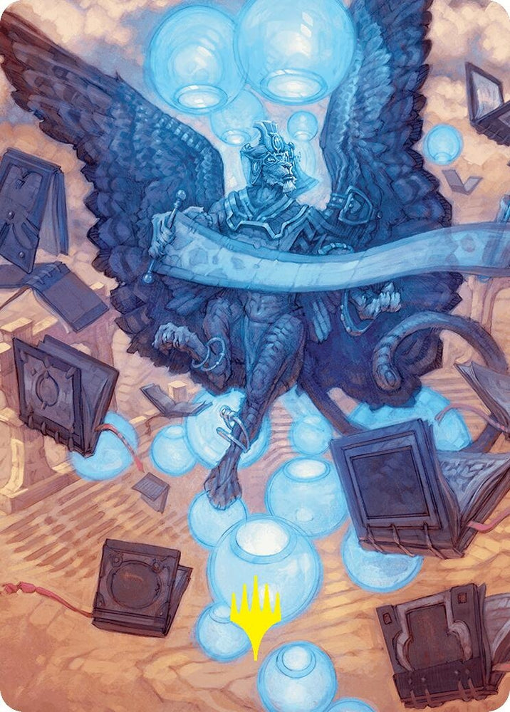 Image for Sphinx of Forgotten Lore Art Card (33/54) (Gold-Stamped Signature) (33) [Art Series: Foundations]
